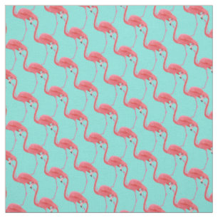 Tissu Flamant rose Fabric-Rose personnalisé