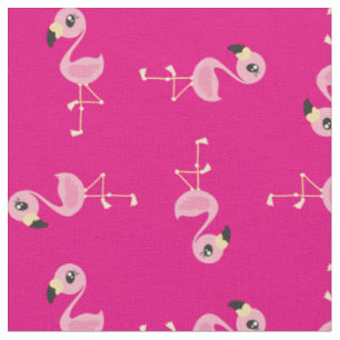 Tissu Flamant rose rose mignon Tropical Imprimé Enfants