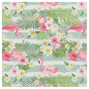Tissu Flamants roses Et Grèves