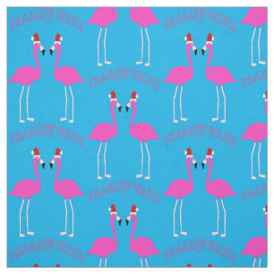 Tissu Flamants roses lesbiennes de Noël Flamant rose Bel