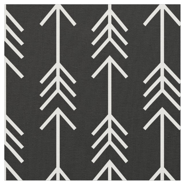 Tissu Flèches noires et blanches (Fermer)