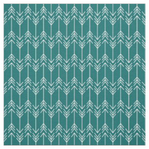 Tissu Flèches Turquoises foncées