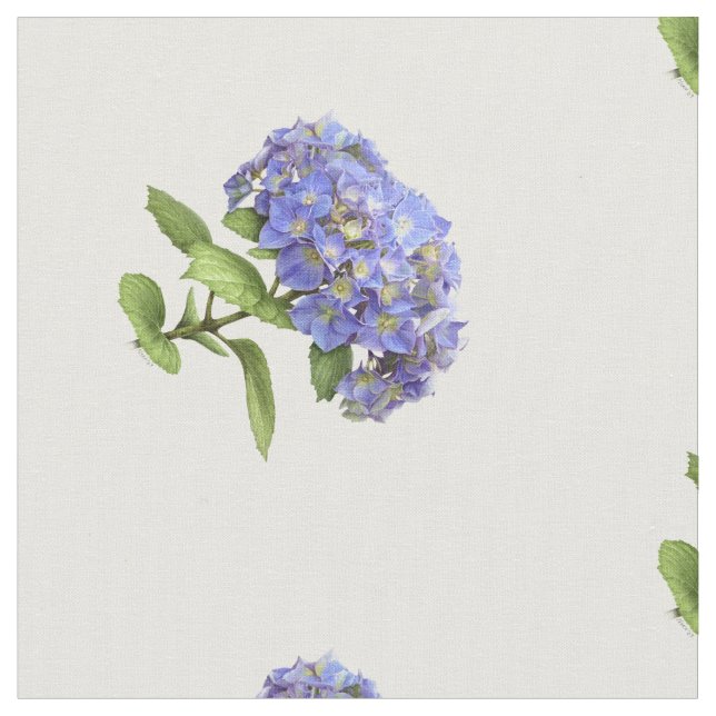 Tissu Fleur Blue Hydrangea (Fermer)