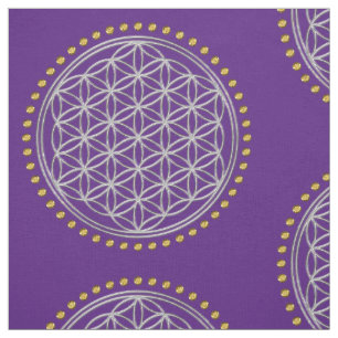 Tissu Fleur de DES Lebens - cristal brillant de la