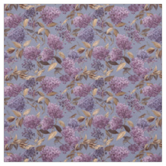 Tissu Fleur de lilas rustique botanique vintage bohème f