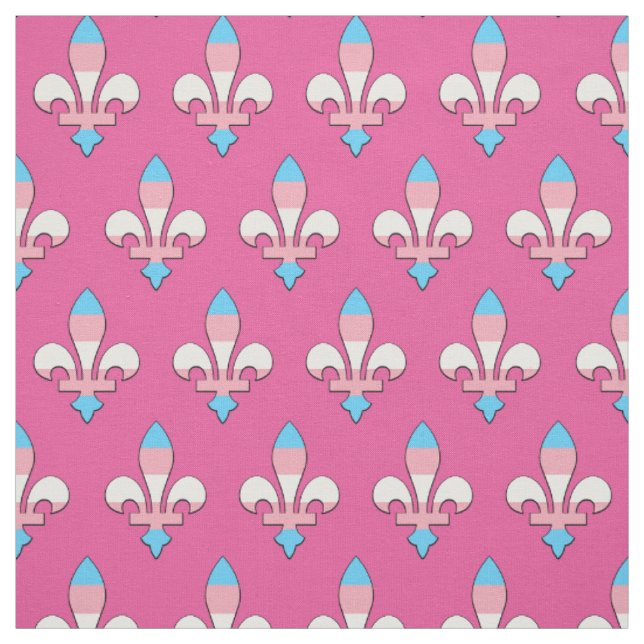 Tissu Fleur de lis transgenre (Échantillon)