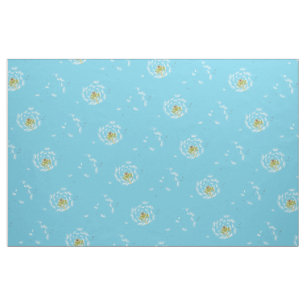 Tissu Fleur de pissenlit florale