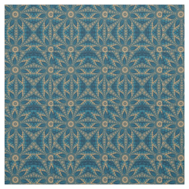 Tissu Fleur étoile fractale (Échantillon)