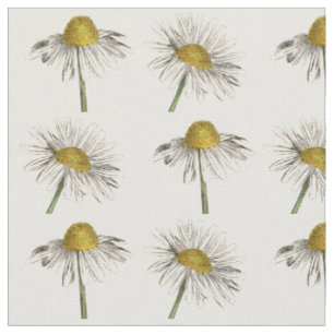 Tissu Fleur marguerite vintage