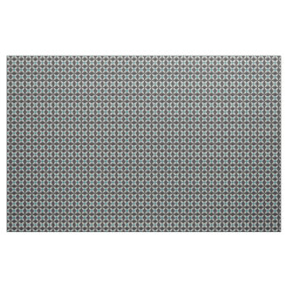 Tissu Fleur noire avec Teal