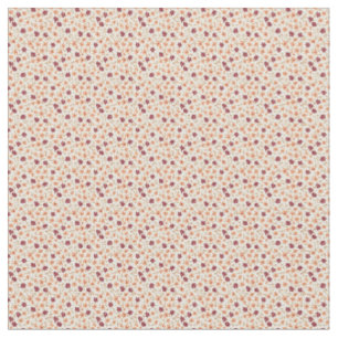 Tissu Fleur utilitaire vintage pêche et taupe des années