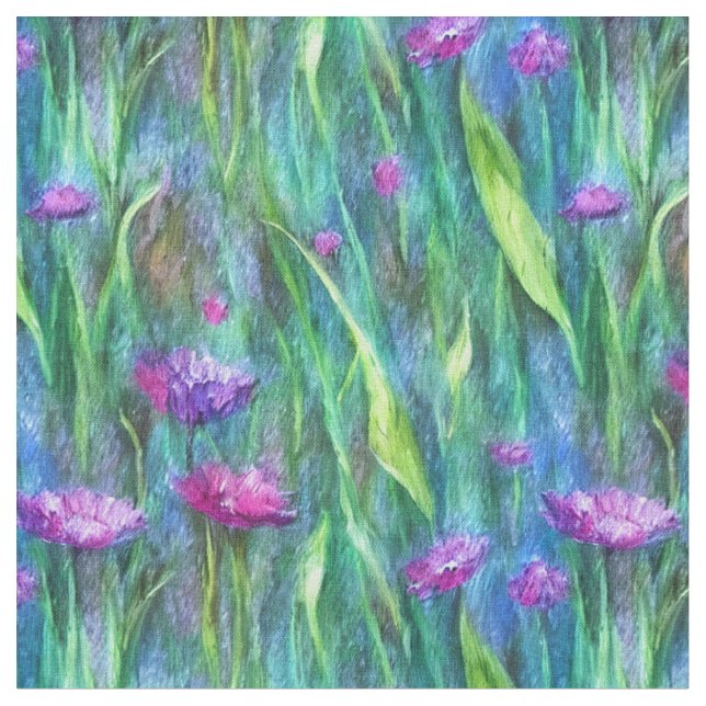 Tissu Fleur violet (Fermer)
