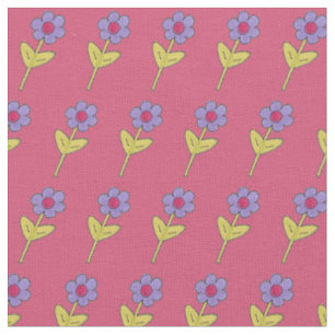 Tissu Fleur violet rose Fleur Floral Daisy Garden Party