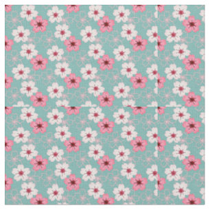 Tissu Fleurs aquarelles