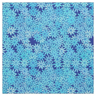 Tissu Fleurs bleu clair, arrière - plan de marine