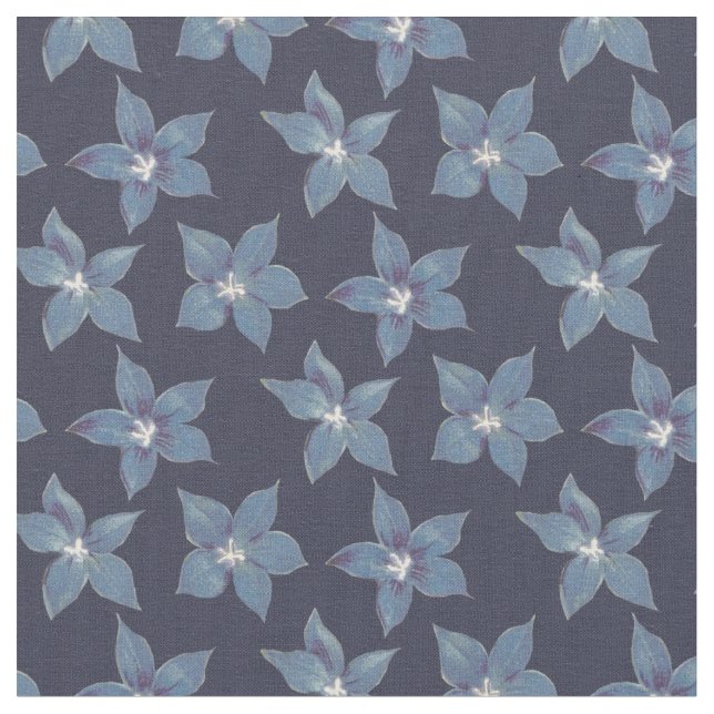 Tissu Fleurs bleues (Fermer)