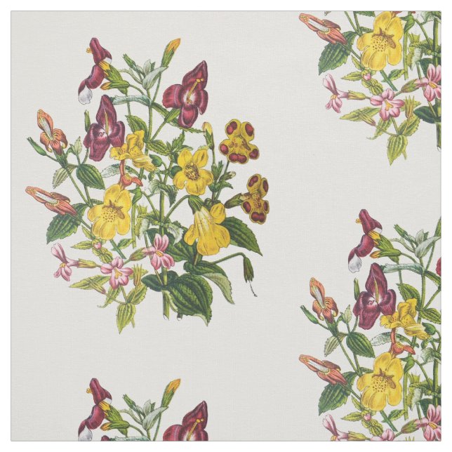 Tissu Fleurs de singes (Échantillon)