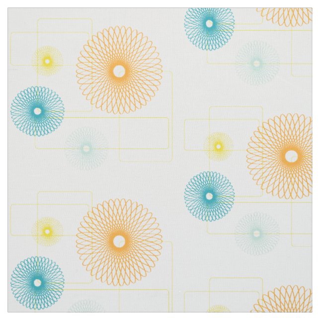 Tissu fleurs des années 50 (Échantillon)