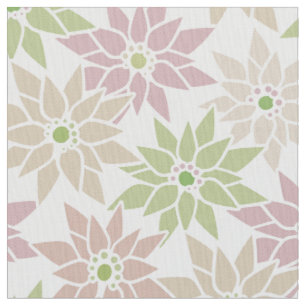 Tissu Fleurs florales Abstraites dessin motif romantique