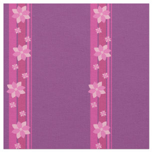 Tissu Fleurs roses