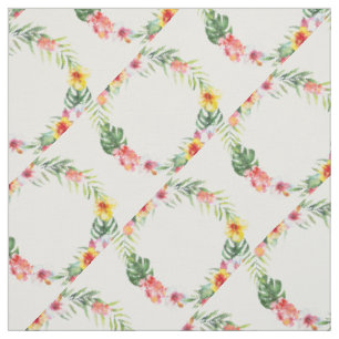 Tissu Fleurs tropicales exotiques modernes Motif de cour