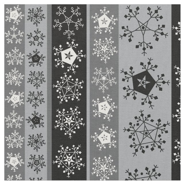 Tissu Flocus de neige (Fermer)