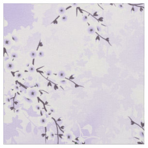 Tissu Floral Cerisier Fleur pourpre Motif