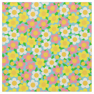 Tissu floral écervelé