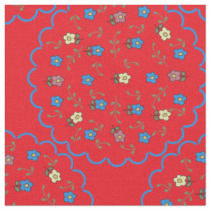 Tissu floral écervelé