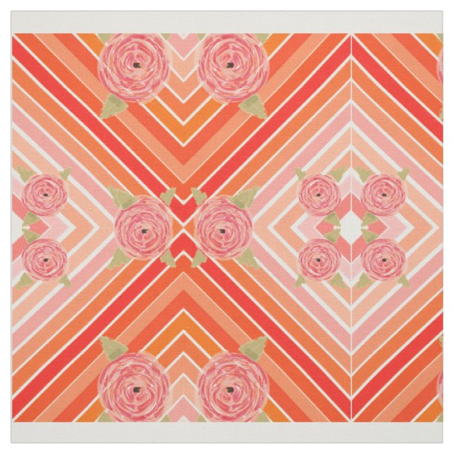 Tissu floral moderne (Échantillon)