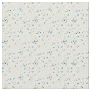 Tissu Floral Petit Bleu Et Blanc