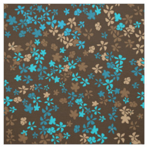Tissu Floral psychédélique vintage de point de