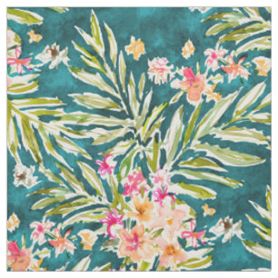 Tissu Floral tropical d'aquarelle de NUEVO VALLARTA