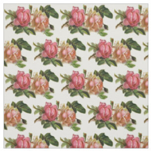 Tissu Floral vintage s'est levé
