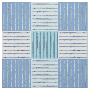 Tissu Flute Crosshatch