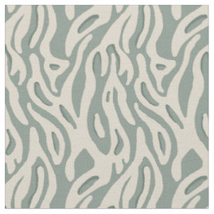 Tissu Flux bohémien géométrique organique vert sauge