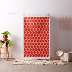 Tissu Forme de cœur rouge amour classique minimalisme