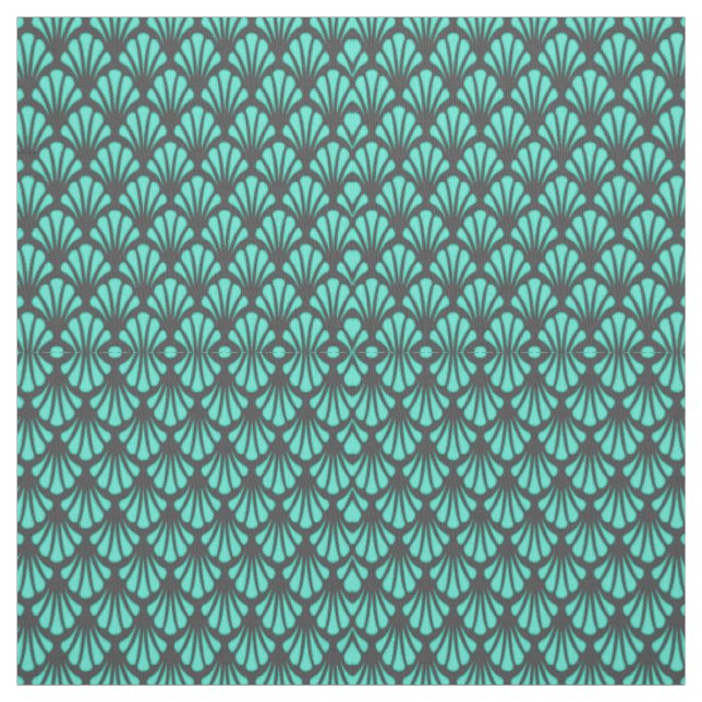 Tissu Forme de coquille Art déco (Échantillon)