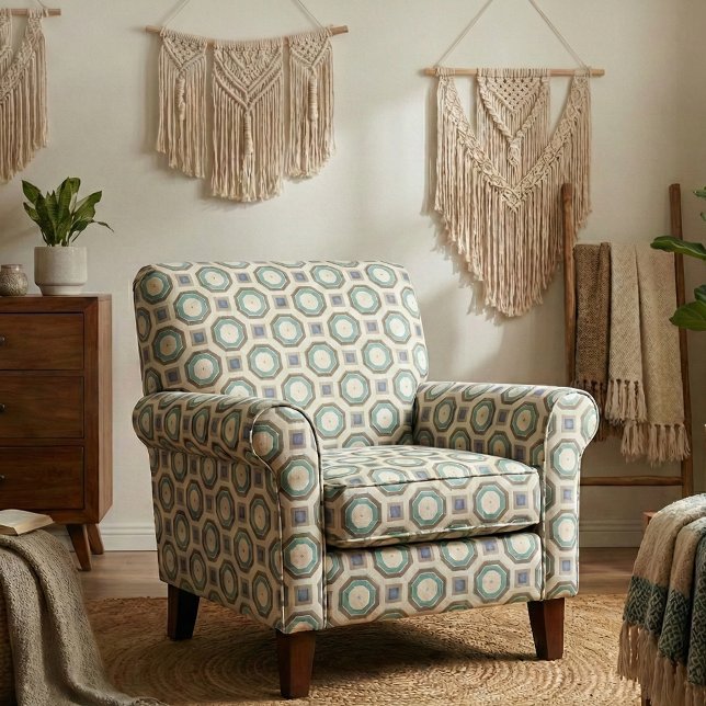 Tissu Formes de carré et d'octogone Motif géométrique (Créateur téléchargé)