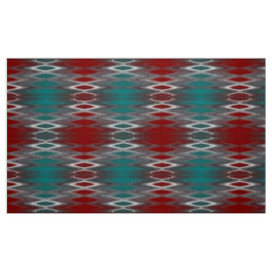 Tissu Foule gris sur la turquoise bordeaux