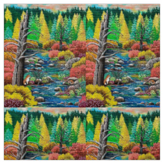 Tissu Fox Love