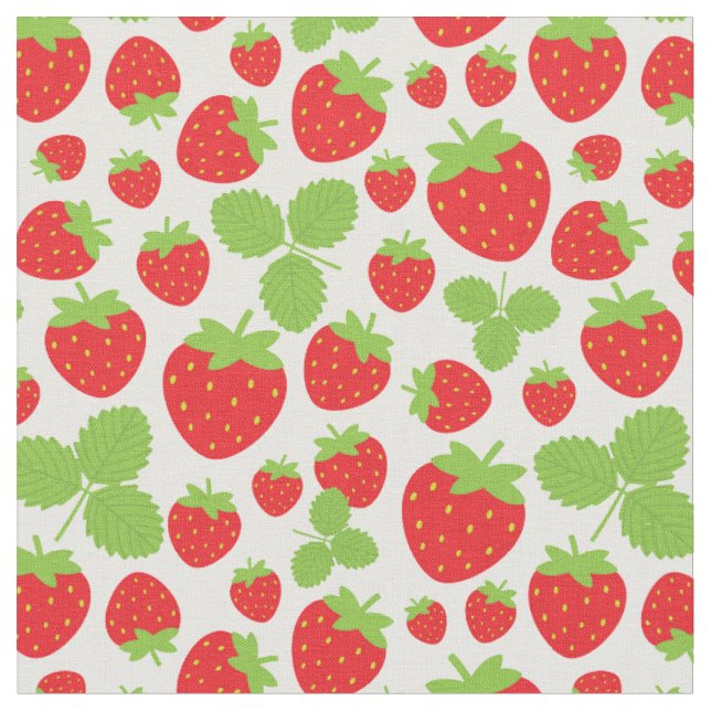 Tissu Fraises (Fermer)