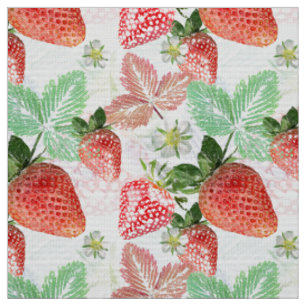 Tissu fraises, baies, rouge, frais, mûr, sucré, nourritu