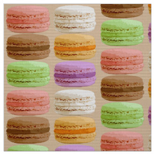 Tissu Français Macarons - couleurs en pastel