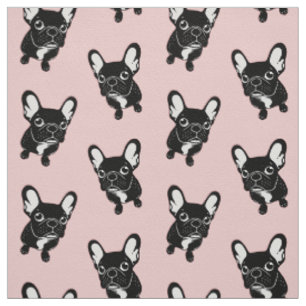 Tissu Frenchie brindle mignon est un rêveur