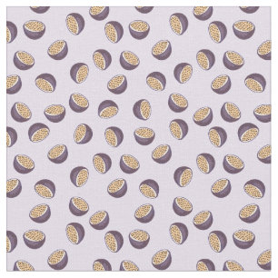 Tissu Fruits de la passion parfaite et transparente moti