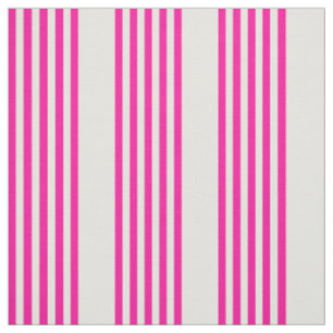 Tissu Fuchsia et beige cinq rayures motif