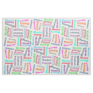 Tissu Fun Fun Fun Cute Colorful Nom Motif