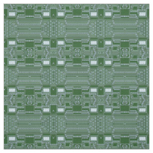 Tissu Funny Geeky Nerd Computer Circuit Board Motif
