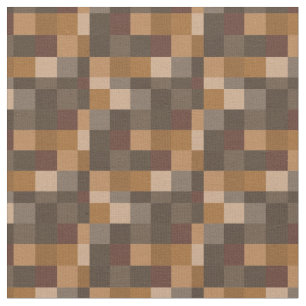 Tissu Gamer Brown du motif   de Pixelated